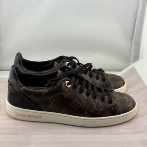 Louis Vuitton Authentic Brown and Gold Athletic Shoes